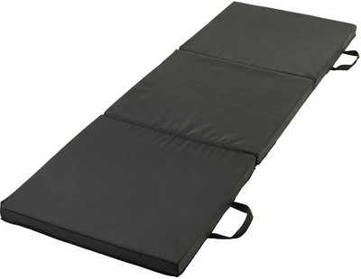 

QUINERGYS ® Fitness Tri-Fold Exercise Mat Black 18 mm Yoga Mat, Phthalo green
