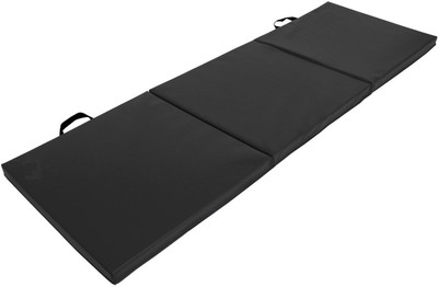 

QUINERGYS ™ Folding Panel Gymnastics Mat Gym Fitness Exercise Mat Black 18 mm Yoga Mat, Black olive