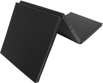

QUINERGYS ® 3 Part Tri-Fold Exercise Gym Mat Black 18 mm Yoga Mat, Nova black