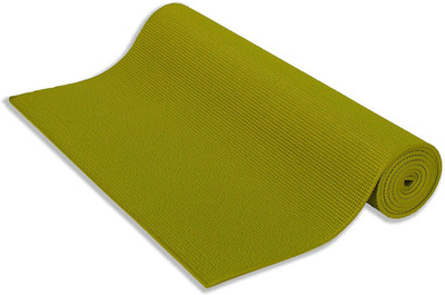 

QUINERGYS ® Olive Green - Professional Yoga Mat Cushioned, Non-Slip Surface for Daily Fitness, Pilates and Stretching Green 4 mm Yoga Mat