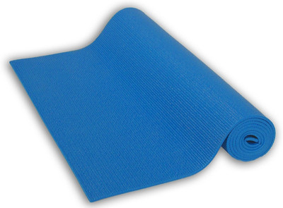 

QUINERGYS ™ Royal - Professional Yoga Mat Cushioned, Non-Slip Surface for Daily Fitness, Pilates and Stretching Blue 4 mm Yoga Mat