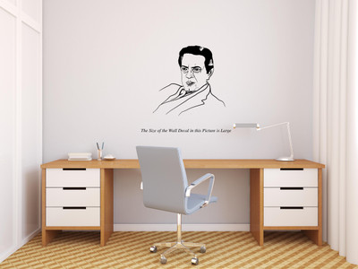peacockirde 60 cm Satyajit Ray Self Adhesive Sticker(Pack of 1)