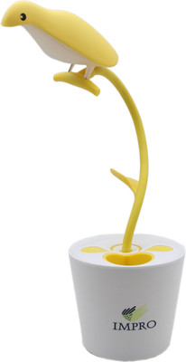 

Impro USB Charging Rechargeable Table Lamp(21 cm, Yellow)