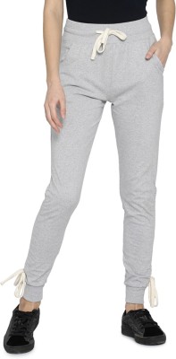 CAMPUS SUTRA Solid Women Grey Track Pants