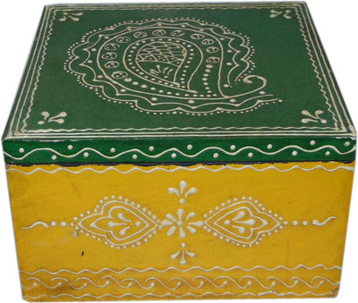 

AKHANIHANDICRAFTS Akhani Handicrafts Multicolor Wooden Hand Painted Jewellery Box Multi Purpose Vanity Box(Multicolor)