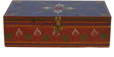 

AKHANIHANDICRAFTS Akhani Handicrafts Multicolor Wooden Hand Painted Decorative Rectangle Fine Box Multi Purpose Vanity Box(Multicolor)