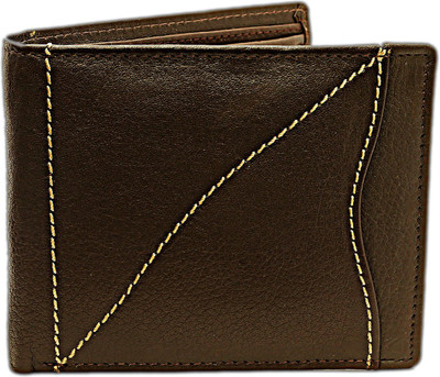 

NUKAICHAU Men Brown Genuine Leather Wallet(6 Card Slots), Green