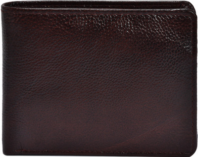 

SFN Men Brown Genuine Leather Wallet(5 Card Slots)