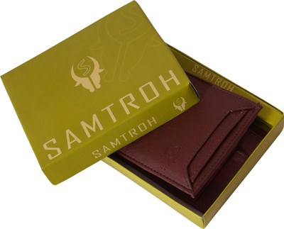 

SAMTROH Men Brown Artificial Leather Money Clip(6 Card Slots)