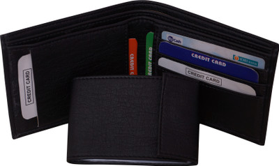 

SAMTROH Men Black Artificial Leather Money Clip(8 Card Slots)