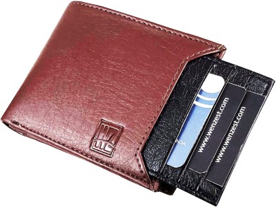 WENZEST Men Brown, Black Artificial Leather Wallet(6 Card Slots)