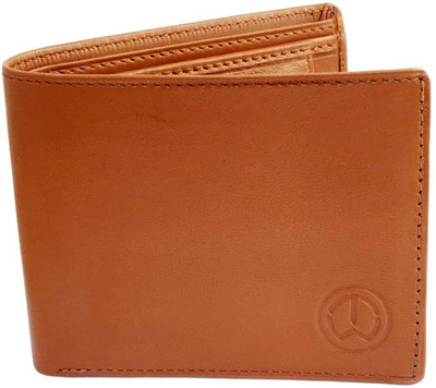 

KnW Men Tan Genuine Leather Wallet(6 Card Slots)