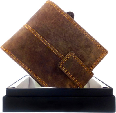 

Vinto Men Tan Genuine Leather Wallet(4 Card Slots)