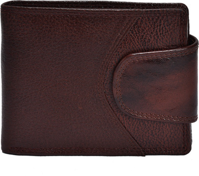 

SFN Men Brown Genuine Leather Wallet(7 Card Slots)