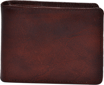 

SFN Men Brown Genuine Leather Wallet(7 Card Slots)