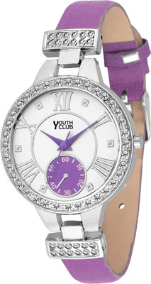 

Youth Club YC-160PP NEW STUDDED CASE Watch - For Girls