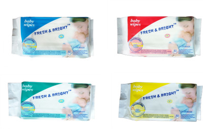 Dolphin52 BABY WIPES SET OF 4(320 Pieces)