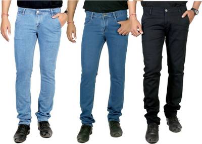 atLast Regular Men's Multicolor Jeans
