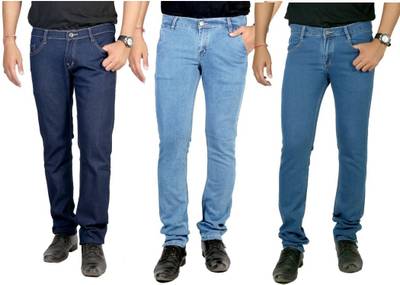atLast Regular Men's Multicolor Jeans