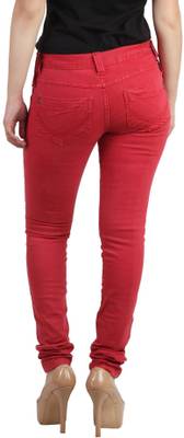 Kotty Slim Women's Red Jeans