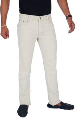 Awack Slim Men's Beige Jeans
