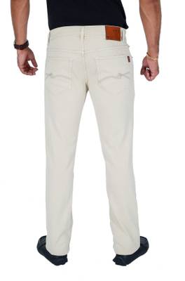 Awack Slim Men's Beige Jeans