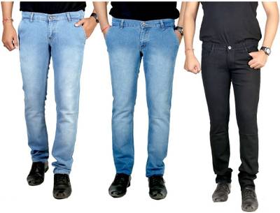 atLast Regular Men's Multicolor Jeans