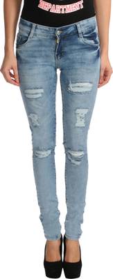 f fungus Slim Women's Blue Jeans