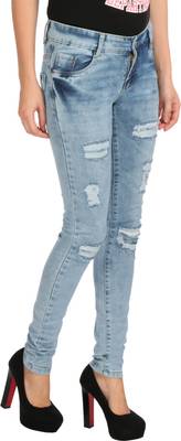 f fungus Slim Women's Blue Jeans
