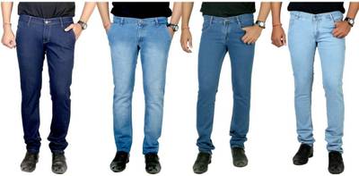 atLast Regular Men's Multicolor Jeans