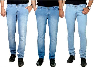 atLast Regular Men's Multicolor Jeans
