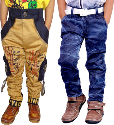

AD & AV Regular Boys Multicolor Jeans(Pack of 2, Bluejeans & golden