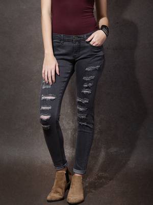 Roadster Slim Women's Grey Jeans