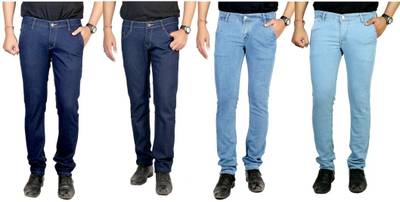 atLast Regular Men's Multicolor Jeans