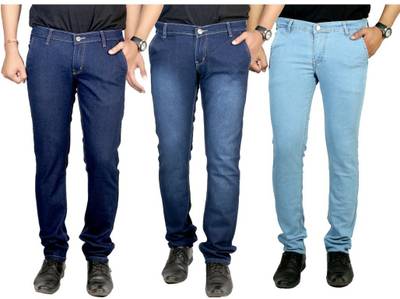 atLast Regular Men's Multicolor Jeans