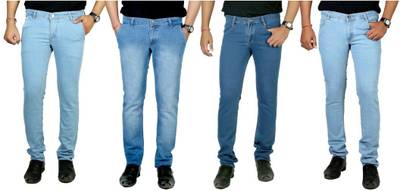 atLast Regular Men's Multicolor Jeans
