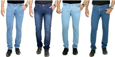 atLast Regular Men's Multicolor Jeans