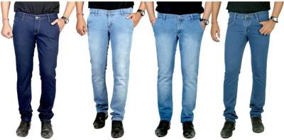 atLast Regular Men's Multicolor Jeans