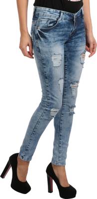 f fungus Slim Women's Blue Jeans