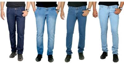 atLast Regular Men's Multicolor Jeans