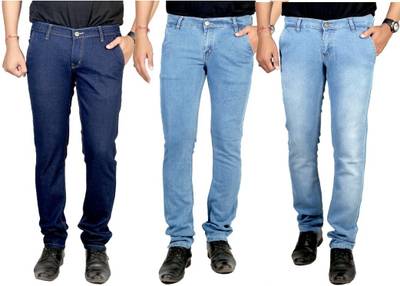 atLast Regular Men's Multicolor Jeans
