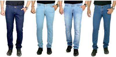 atLast Regular Men's Multicolor Jeans