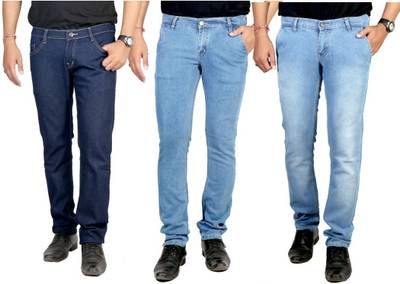 atLast Regular Men's Multicolor Jeans