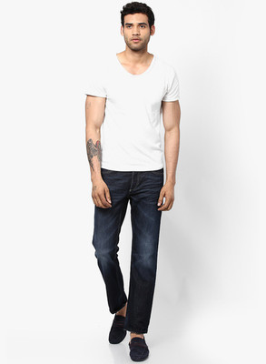 

Jack & Jones Regular Men's Blue Jeans, Dark blue denim