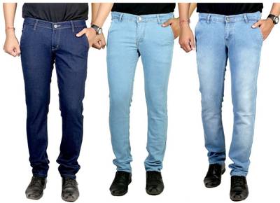 atLast Regular Men's Multicolor Jeans