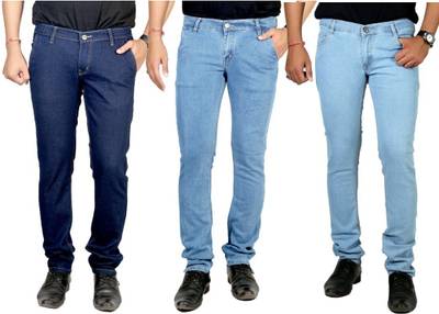 atLast Regular Men's Multicolor Jeans