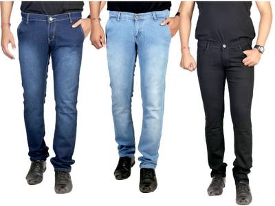 atLast Regular Men's Multicolor Jeans