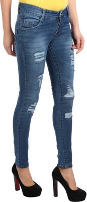 f fungus Slim Women's Blue Jeans