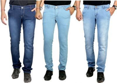 atLast Regular Men's Multicolor Jeans