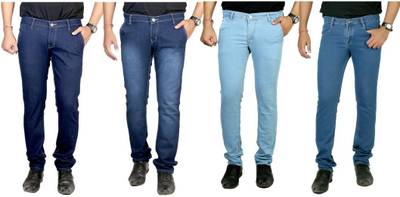 atLast Regular Men's Multicolor Jeans